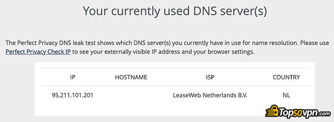 Avis Hide.me VPN : test de fuite DNS