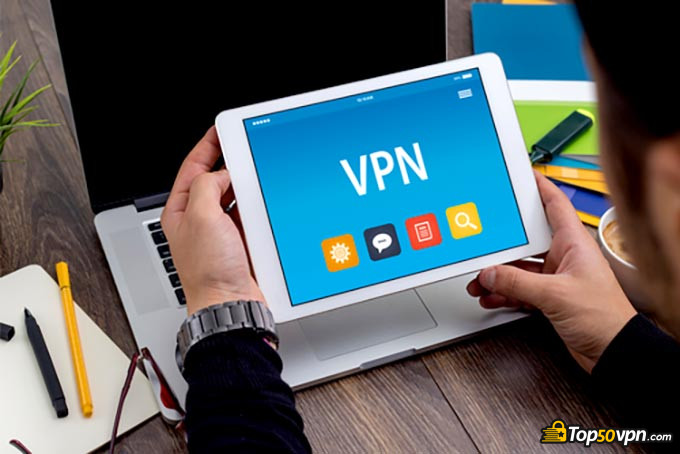 Comment installer un VPN routeur: une tablette avec un VPN actif.