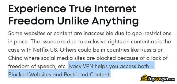 Avis VPN Ivacy : Netflix