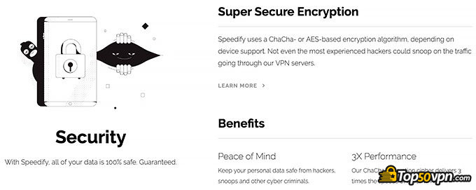 Les avis Speedify VPN : fonctionnalités de sécurité.